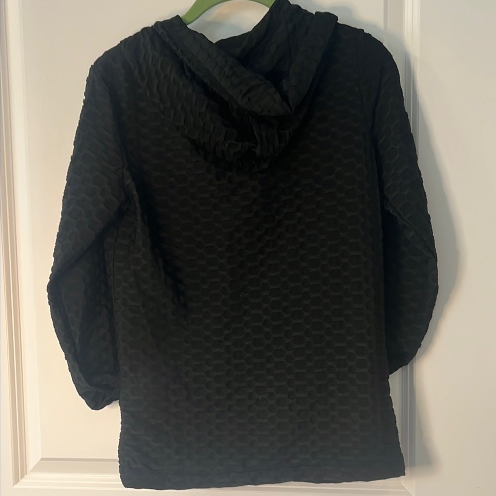 New Mix Black Hooded Utility Jacket Lightweight - Picture 6 of 6